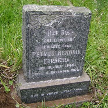 FERREIRA Petrus Hendrik 1944-1964 :: FERREIRA Adriana Josina 1947-1947