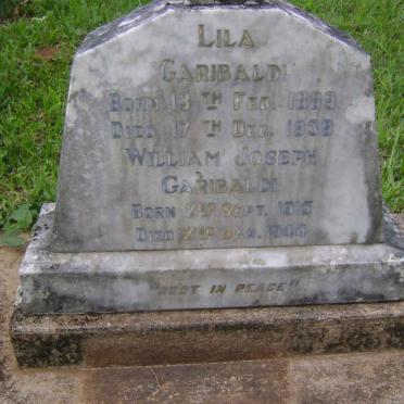 GARIBALDI William Joseph 1915-1944 &amp; Lila 1889-1939