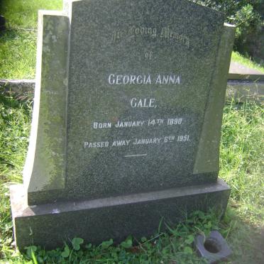 GALE Georgia Anna 1890-1951