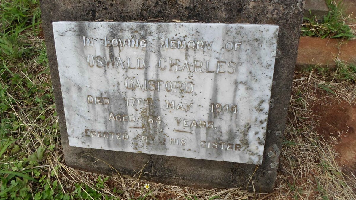 GAISFORD Oswald Charles -1944