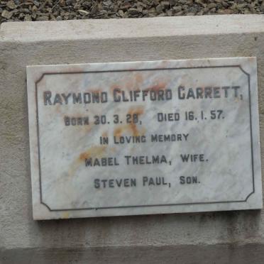 GARRETT Raymond Clifford 1928-1957