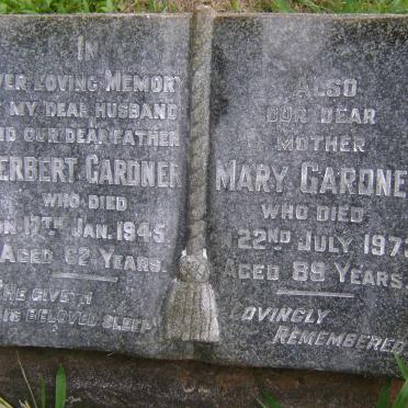 GARDNER Herbert -1945 &amp; Mary -1973