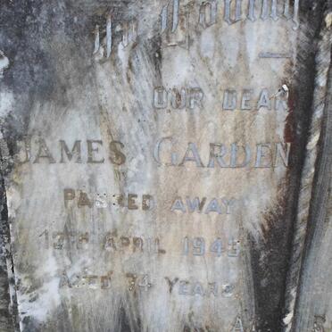 GARDEN James -1943 &amp; Elsie -1958