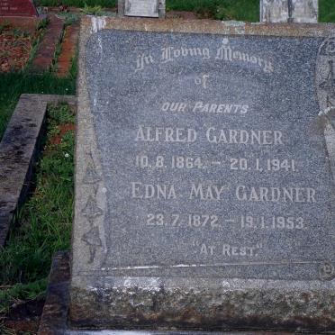 GARDNER Alfred 1864-1941 &amp; Edna May 1872-1953