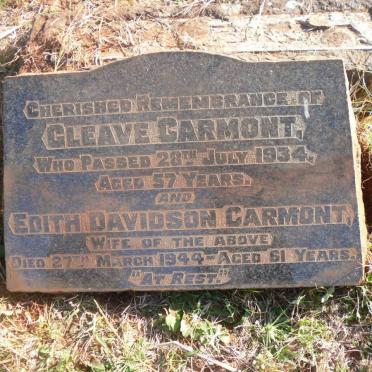 GARMONT Cleave -1934 &amp; Edith Davidson -1944