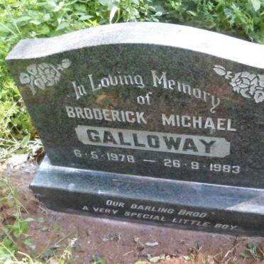 GALLOWAY Broderick Michael 1978-1983
