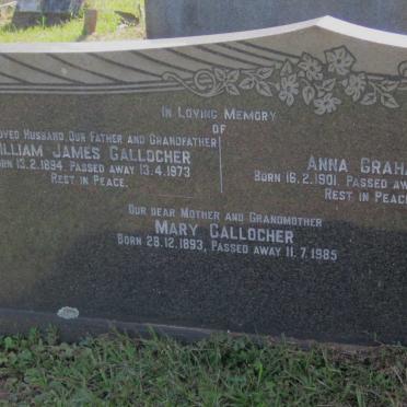 GALLOCHER William James 1894-1973 &amp; Mary 1893-1985 :: GRAHAM Anna 1901-1960