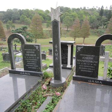 GAMA Joseph Mandlenkosi 1929-1984 &amp; Annah Thembeni 1934-1997