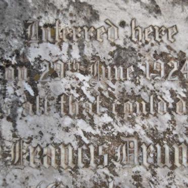 GARBUTT Walter Francis Drummond -1924