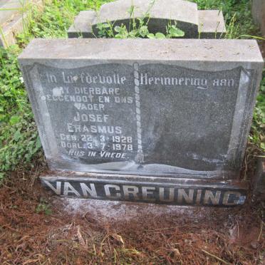 GREUNING Josef Erasmus, van 1928-1978