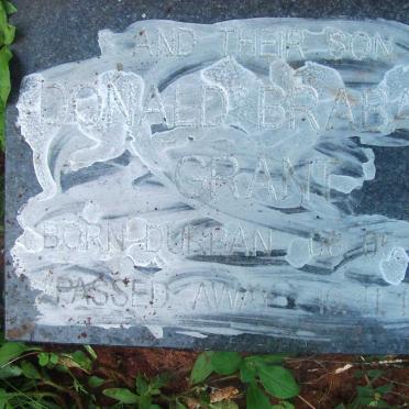 GRANT Donald Brabant 1929-1997