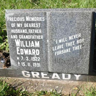 GREADY William Edward 1922-1991
