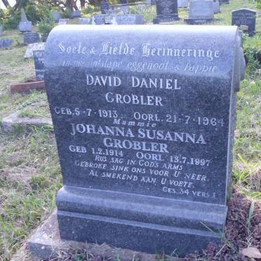 GROBLER David Daniel 1913-1964 &amp; Johanna Susanna 1914-1997