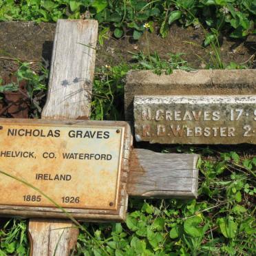GREAVES N. -1926 ::  WEBSTER R.D. -1942 :: GRAVES Nicholas 1885-1926