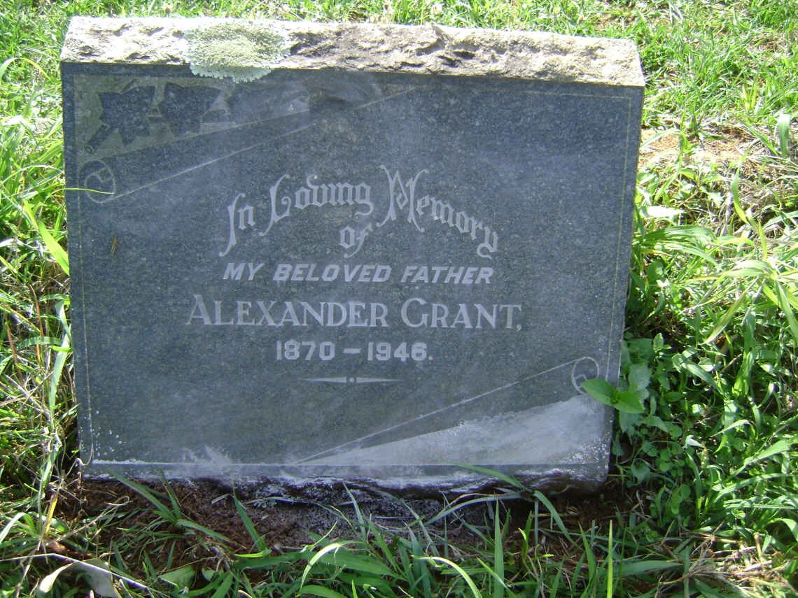 GRANT Alexander 1870-1946