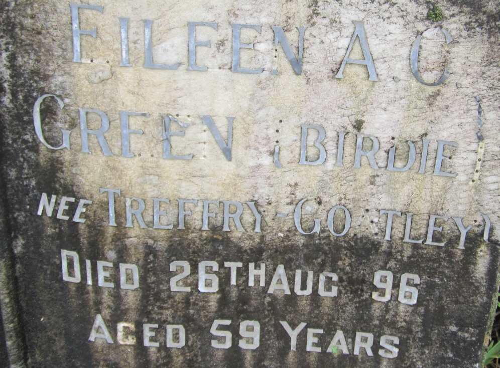 GREEN Eileen A.G. nee TREFFRY GOATLEY -1996 