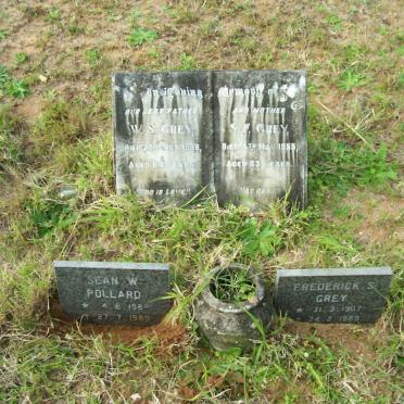 GREY W.S. 1936 &amp; S.F. -1955 :: GREY Frederick 1907-1989 :: POLLARD Sean W. 1988-1989