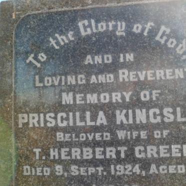 GREEN Priscilla Kingsley -1924 