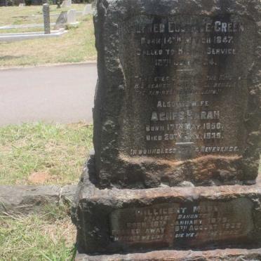 GREEN Alfred Eustace 1847-1924 &amp; Agnes Sarah 1850-1939 :: GREEN Millicent Mary 1879-1932