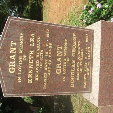 GRANT Kenneth Lea -1987 :: GRANT Douglas George -2005