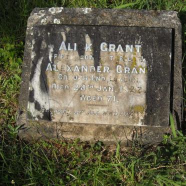 GRANT Alick -1922