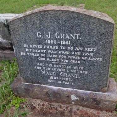 GRANT George Johnston 1880-1941 &amp; Maud 1887-1966