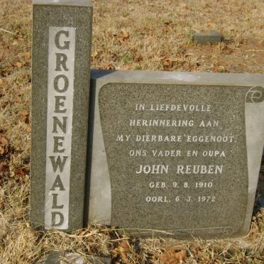 GROENEWALD John Reuben 1910-1972