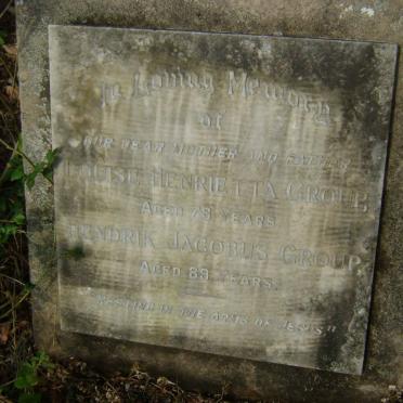 GROUP Hendrik Jacobus &amp; Louise Henrietta