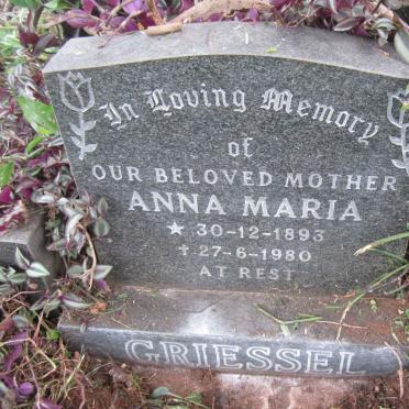 GRIESSEL Anna Maria 1893-1980