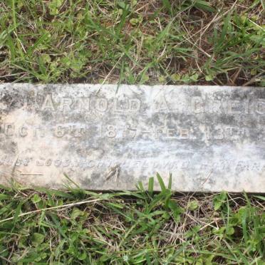 GREIG Arnold A. -1925