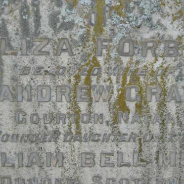 GRAY Eliza Forbes nee MUDIE -1913