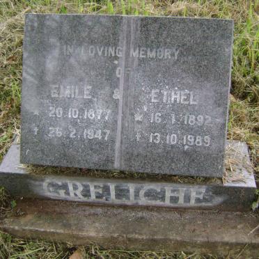 GRELICHE Emile 1877-1947 &amp; Ethel 1892-1989