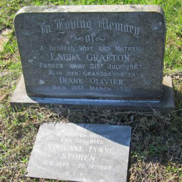 GRAFTON Laura -1967 :: OLIVIER Diane -1961 :: STOHEN Vivienne Lynne 1943-1968