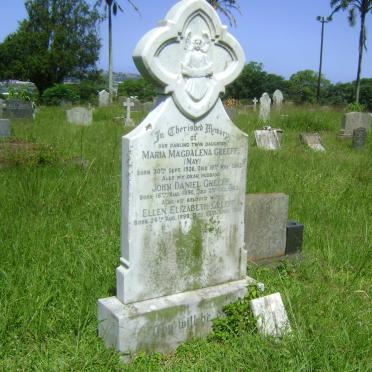 GREEFF John Daniel 1890-1963 &amp; Ellen Elizabeth 1899-1968 :: GREEFF Maria Magdalena 1926-1943