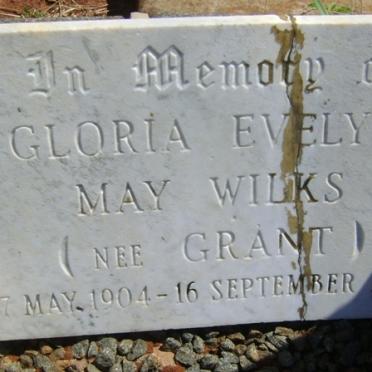 WILKS Gloria Evelyn May nee GRANT 1904-1989