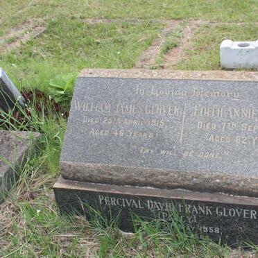 GLOVER William James -1915 &amp; Edith Annie -1953 :: GLOVER Percival David Frank -1958