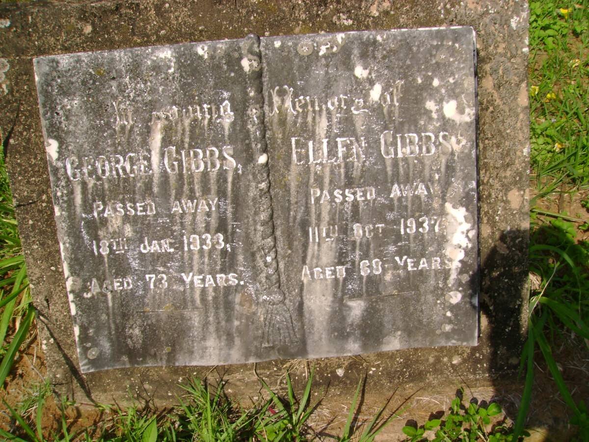 GIBBS George -1933 &amp; Ellen -1937