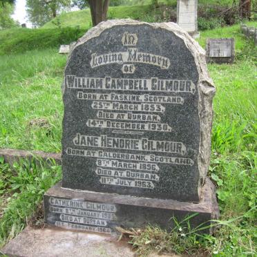 GILMOUR William Campbell 1853-1930 :: GILMOUR Jane Hendrie 1896-1963 :: GILMOUR Catherine 1905-1964