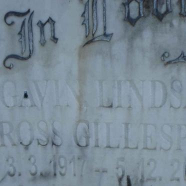 GILLESPIE Gavin Lindsay Ross 1917-2000