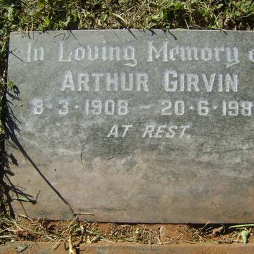 GIRVIN Arthur 1908-1982 &amp; Mollie Jane 1908-1988