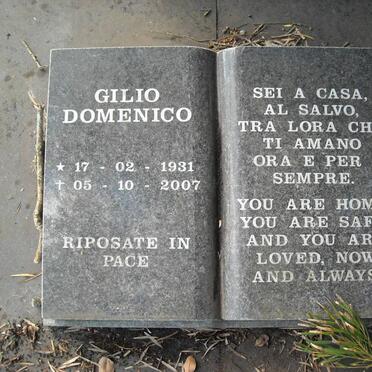 GILIO Antonio 1903-1952 &amp; Anna Maria 1906-1983 :: GILIO Domenico 1931-2007