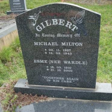 GILBERT Esme nee WARDLE 1910-2000 :: GILBERT Michael Milton 1937-1943