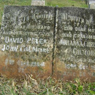 GILMORE David Peter John -1964 &amp; Johanna Christinia -1970