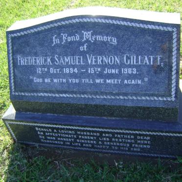 GILLATT Frederick Samuel Vernon 1894-1963