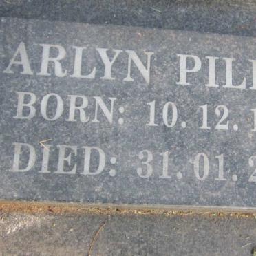 PILLAY Arlyn 1981-2017