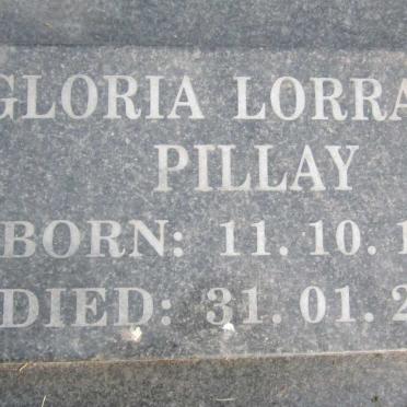 PILLAY Gloria Lorraine 1958-2017