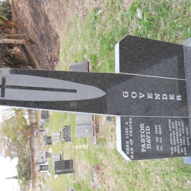 GOVENDER David 1945-2007