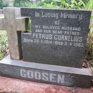 GOOSEN Petrus Cornelius 1914-1983