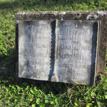 GOODSELL Louis McDonald -1947 &amp; Sarah Elizabeth -1952