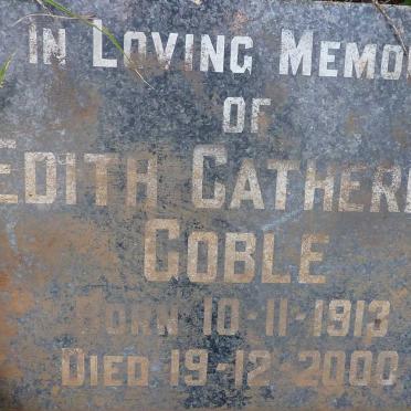 GOBLE Edith Catherine 1913-2000